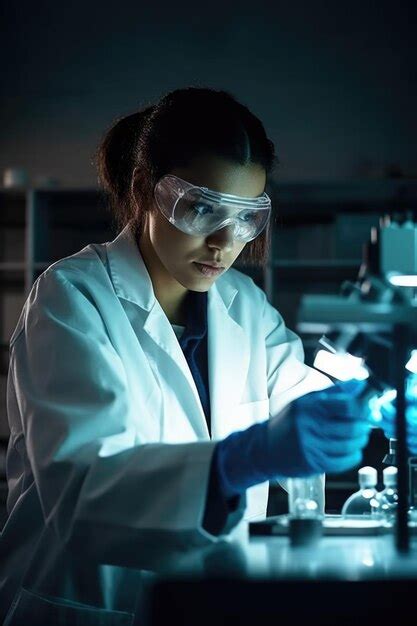 Premium AI Image | Shot of a young scientist using equipment in a lab ...