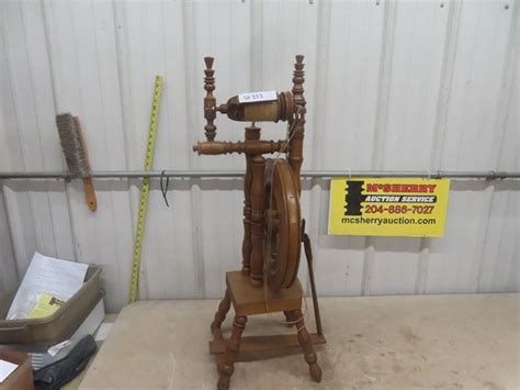 Antique Wool Spinning Wheel - McSherry Auction Service Ltd.