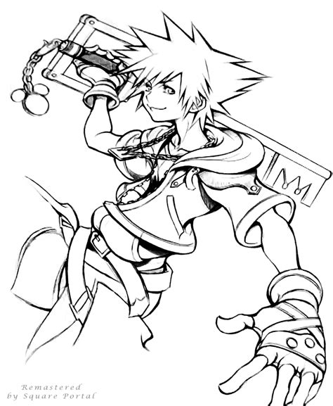 Time-lapse: Watch Tetsuya Nomura Sketch Sora | A Remastered Edit Available – SQUARE PORTAL ...