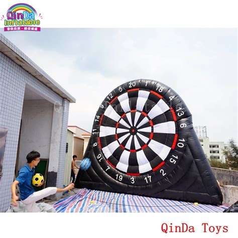 Sport event toys 5m height inflatable soccer dart board with darts ...