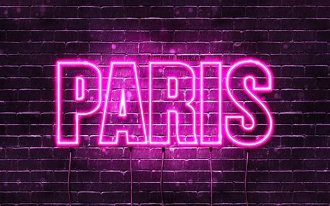 Download wallpapers Paris, 4k, wallpapers with names, female names ...