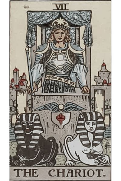 The Chariot (Upright & Reversed) Tarot Card Meaning