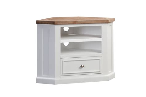 Glenkeen Furnishings. Ancona Corner TV Unit (White)