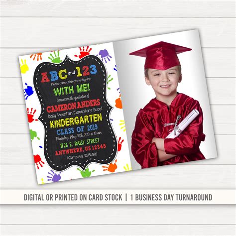 Kindergarten Graduation Invitation Template