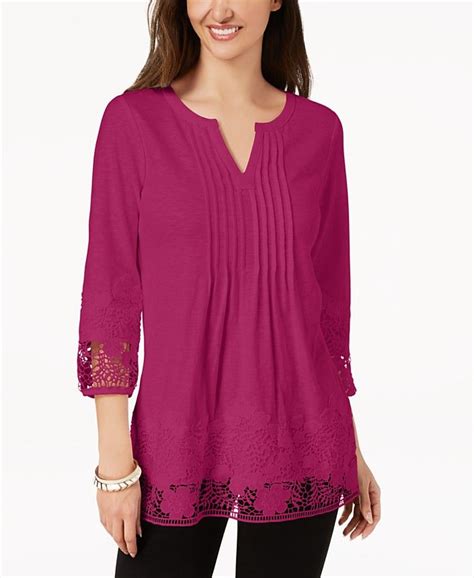 Womens Tops - Macy's | Tops, Pleat top, Clothes for women