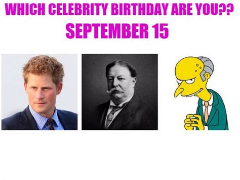 September 15: Which celebrity birthday are you? | Playbuzz