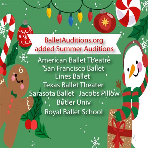 Ballet Auditions | Summer Companies Yearround Colleges