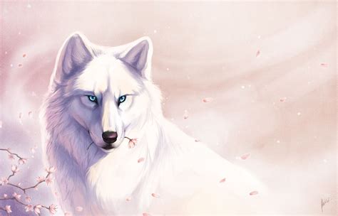 Gorgeous digital white wolf.. | Lobo blanco, Arte de lobos, Anime wolf