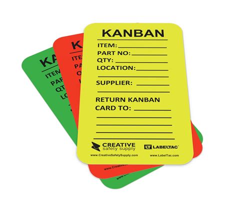 Kanban Bin Cards - Pack of 10 | Creative Safety Supply