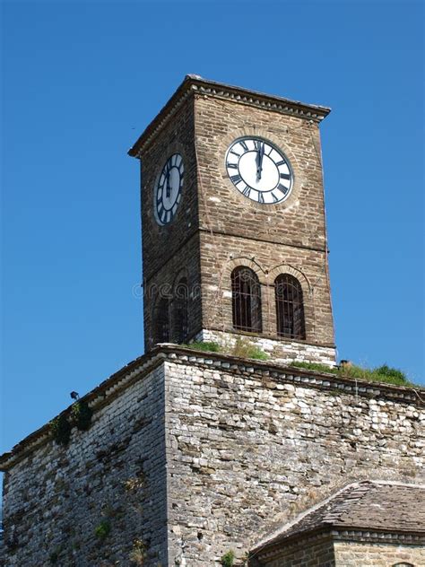 Castle in Gjirokastra, Albania Stock Image - Image of museum ...