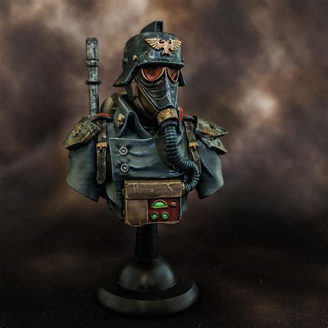 3D Printed bust of Death Korps of Krieg soldier : r/minipainting