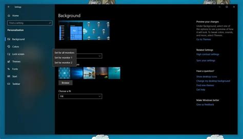 Windows 10 - How to set different wallpapers for multiple monitors in the Settings app - Thomas ...