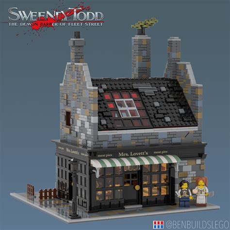 LEGO Mrs. Lovett's Meat Pies Shop Modular from Tim Burton's "Sweeney ...