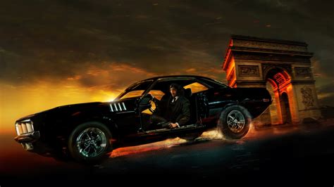 John Wick 4 Ford Mustang Car 4K #1691k Wallpaper PC Desktop