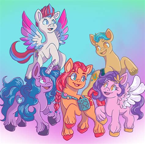 Mlp G5 Promotion image redraw by Glowerist on DeviantArt