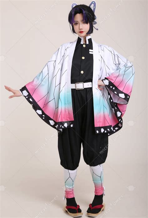 Demon Slayer Kimetsu no Yaiba Insect Pillar Kochou Shinobu Kanae Kimono Butterfly Cosplay ...