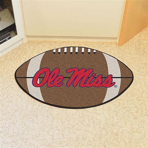 NCAA Football Mascot University of Mississippi (Ole Miss) 1'6"" x 1'10"" Rug