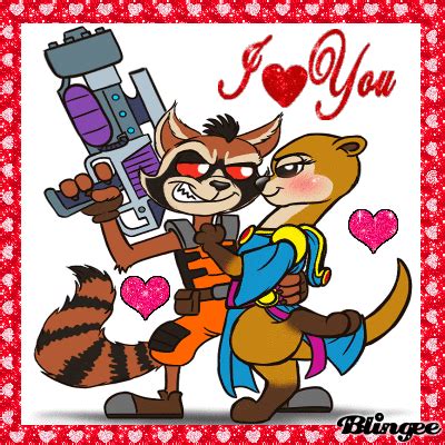 Rocket Raccoon x Lylla Picture #137381403 | Blingee.com