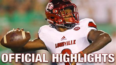 Lamar Jackson Official Highlights | Louisville Cardinals Quarterback ...