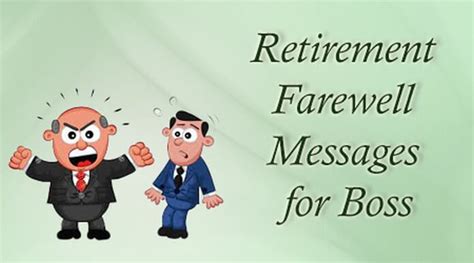 Retirement Farewell Messages for Boss