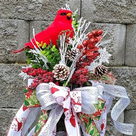 Sweet Red Christmas Cardinal Tree Topper - Etsy Shop