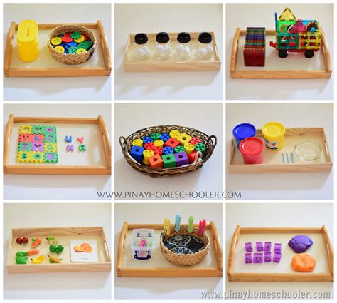 Activity Trays for 33 Month Old Toddlers | Montessori toddler activities, Montessori activities ...