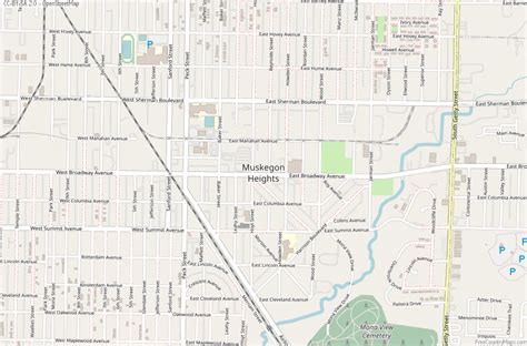 Muskegon Heights Map United States Latitude & Longitude: Free Maps