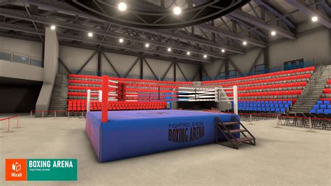 Boxing arena - fighting show 3D model | CGTrader