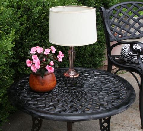 Light Up Your Night With an Easy Outdoor Table Lamp | Diy outdoor table, Outdoor solar lamps ...