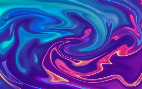 Blue Purple Liquid Digital Art Abstraction 4k 5k Hd A - vrogue.co