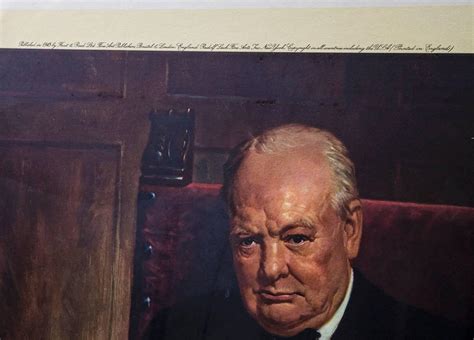 Portrait Print of Winston Churchill after the Oil Painting by Arthur ...