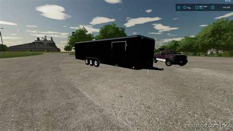 30FT Enclosed Trailer Farming Simulator 22 Mod - ModsHost