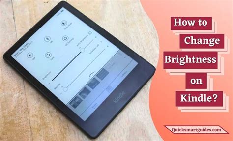 How to Change Brightness on Kindle?