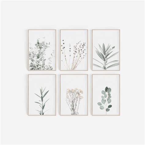 Set of 6 Prints DIGITAL Prints Botanical Prints Botanical | Etsy