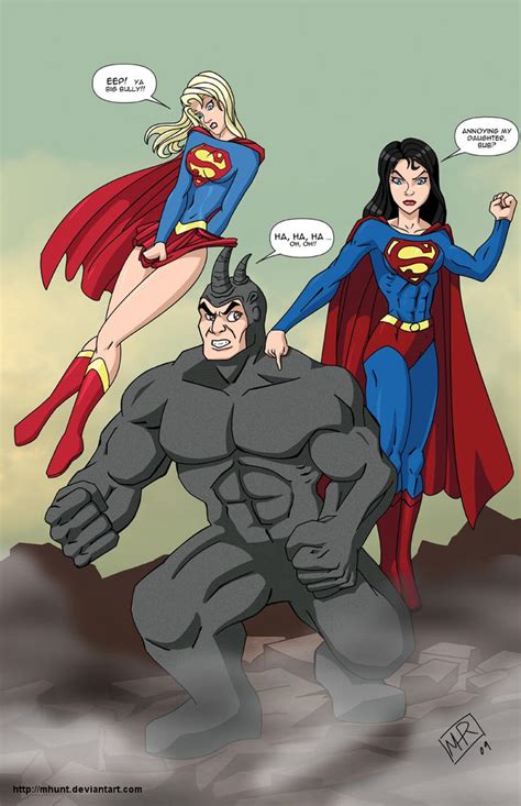 Rhino meets Superwoman -commis by mhunt on DeviantArt