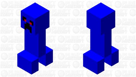 Blue Creeper Reference Minecraft Mob Skin
