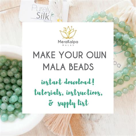 Mala Beads Tutorial DIY Mala Beads How to Make a Mala | Etsy