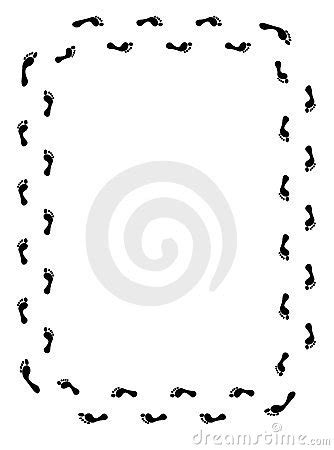 Footprint Border Clipart | Free download on ClipArtMag