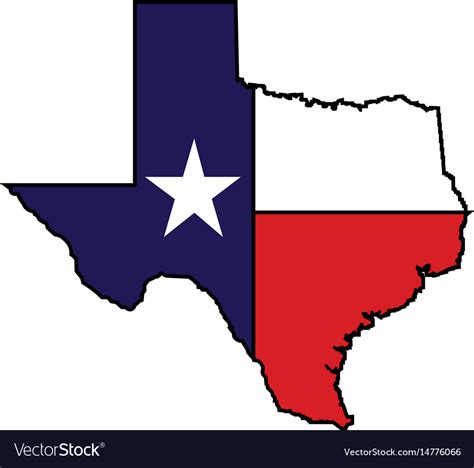 Us state of texas map logo design Royalty Free Vector Image