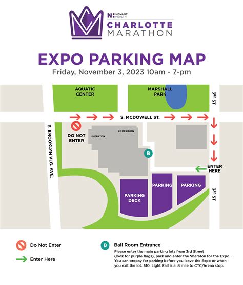 2023-Expo-Parking-Map | Novant Health Charlotte Marathon