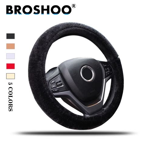 BROSHOO-Car-Interior-Accessories-Warm-Plush-Non-slip-Car-Steering-Wheel-Cover-For-Renault-Megane ...