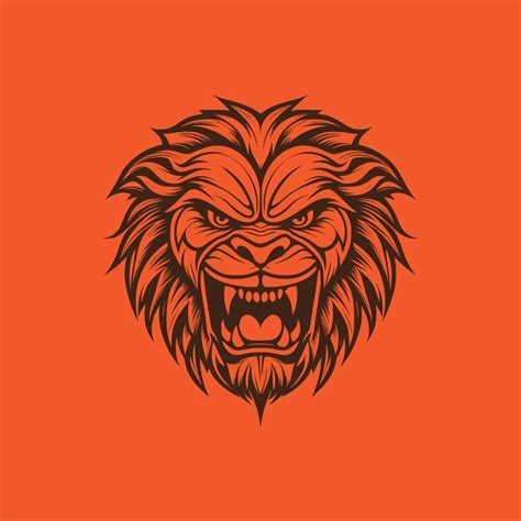 Premium Vector | Angry lion logo design vector modern 2024