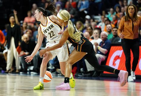 Connecticut Sun's DiJonai Carrington Goes Viral During Caitlin Clark's ...