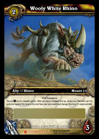 WoW TCG Loot: Wooly White Rhino