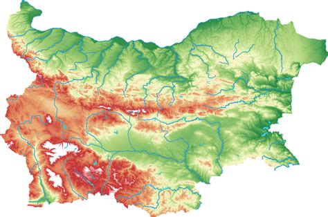 Free illustration: Bulgaria, Map, Natural, Physical - Free Image on Pixabay - 1566785