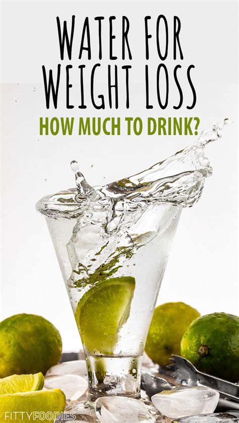 Drinking Water For Weight Loss + A Water Intake Calculator - FittyFoodies