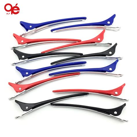 New 12PCS hair clip Aluminum Plastic Professional Hairdressing Cutting Salon Styling tools ...