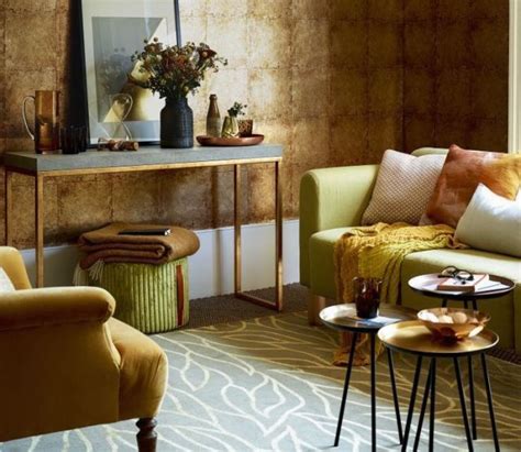 Living room copper inspiration: Create an opulent look by using a selection of rich tones and ...