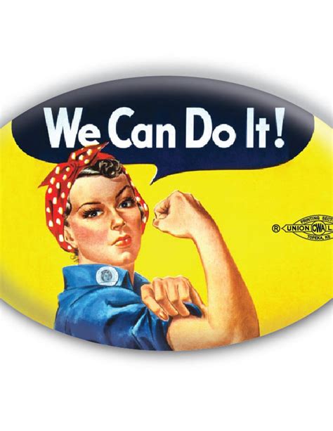 Rosie the Riveter 'we Can Do It' Pinback Button // - Etsy