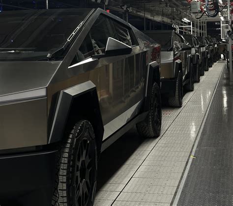 Tesla’s Elon Musk shares sneak peek at Cybertruck production line